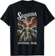 Sequoia National Park California Giant Tree Souvenir Grunge T-Shirt - T-Shirt | Black