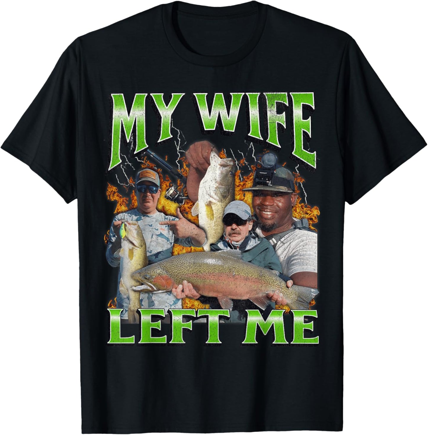 MildlyPerturbed -Adults Fishing Humorous Meme - Black, Small T-Shirt - T-Shirt | Black