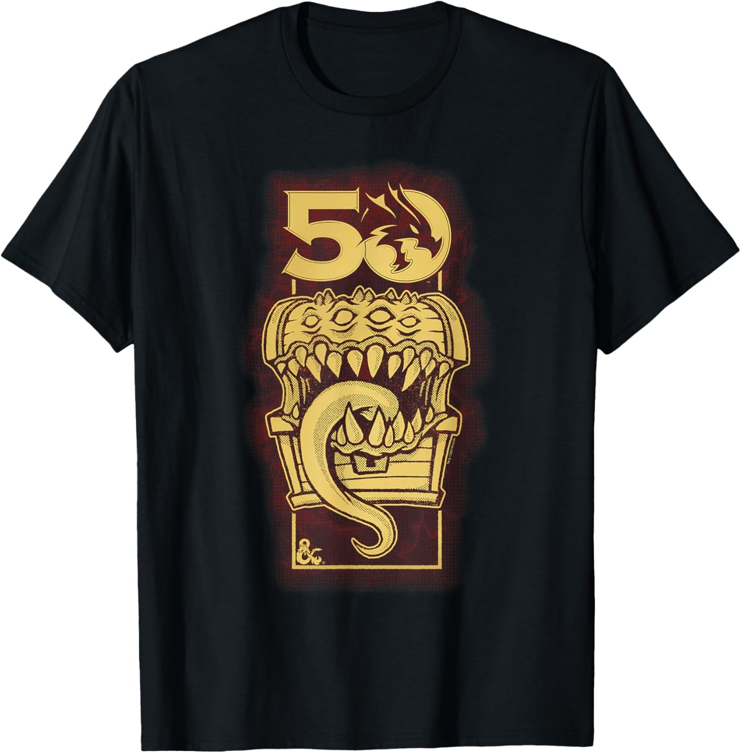 Dungeons & Dragons Dyed 50th Mimic T-Shirt - T-Shirt | Black