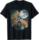 Mudskipper Lover Galaxy Moon Three Mudskippers Oxudercinae T-Shirt - T-Shirt | Black