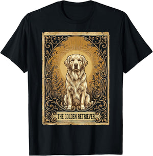 The Golden Retriever Tarot Card T-Shirt - T-Shirt | Black