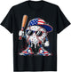 Drip Ice Cream Baseball Shirts Kids Boys Girls 4th of July T-Shirt - T-Shirt | Black