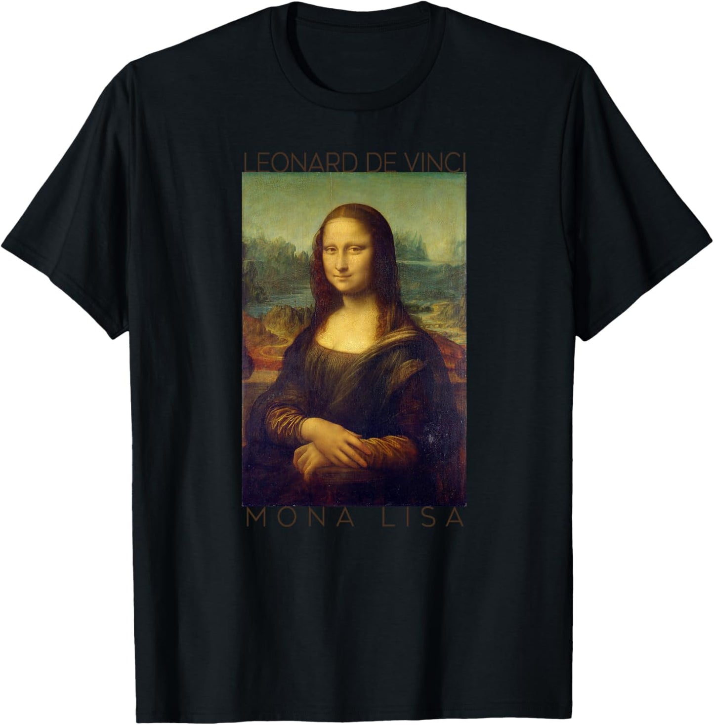Mona Lisa Oeuvre d'art La Joconde de Léonard de Vinci Haut de Gamme T-Shirt - T-Shirt | Black