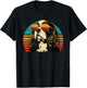 Cavalier King Charles Spaniel Dad Sunset Retro Dog Lover pour Hommes T-Shirt - T-Shirt | Black
