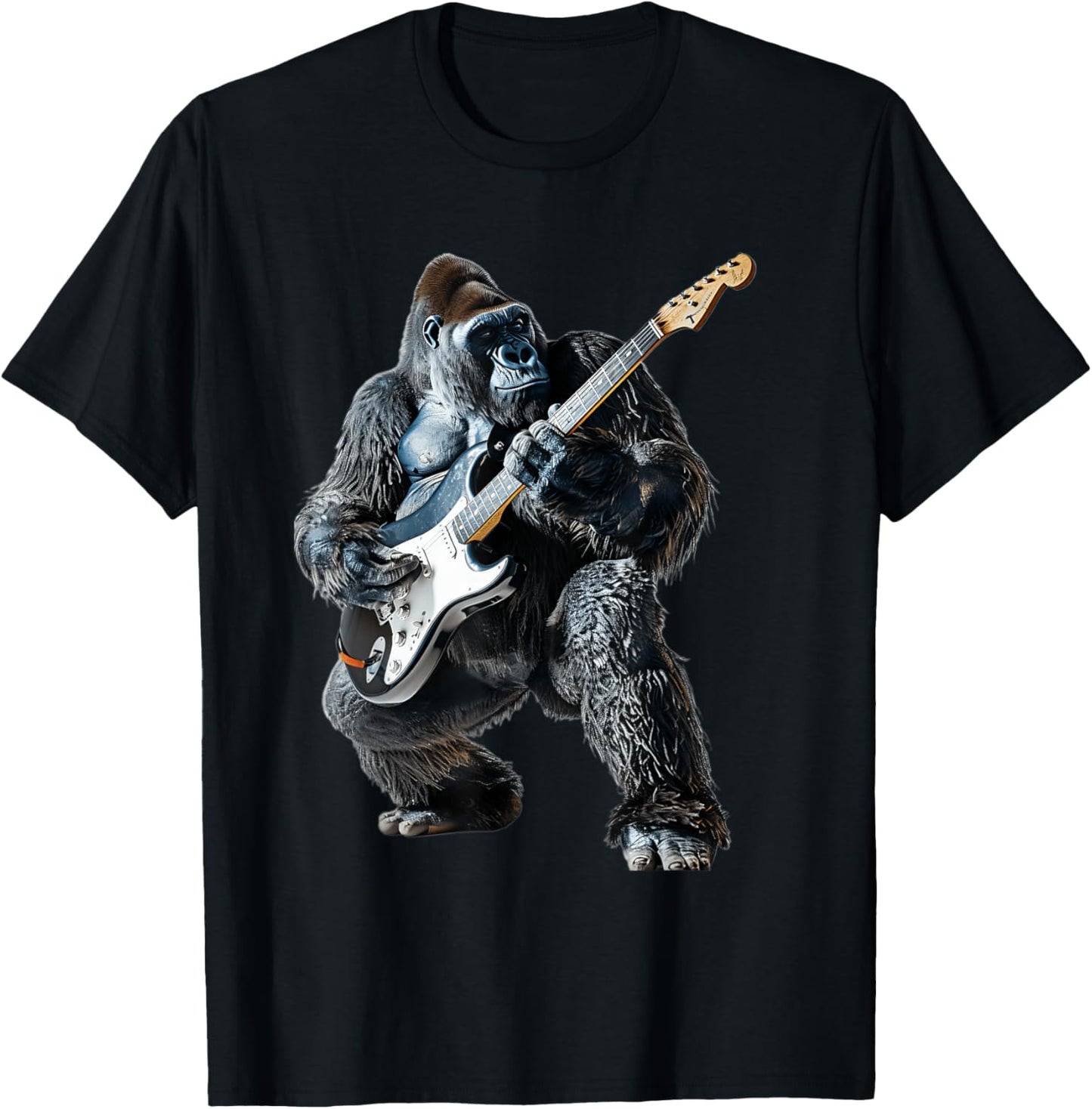Gorilla Guitar T-Shirt - T-Shirt | Black