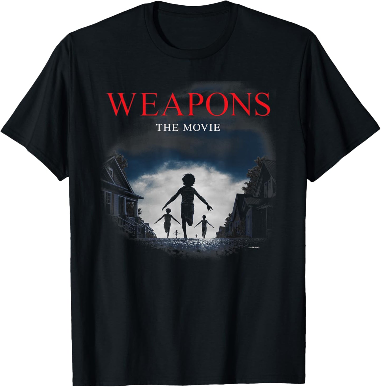 Weapons The Movie Poster Children Running to The Horizon T-Shirt - T-Shirt | Black