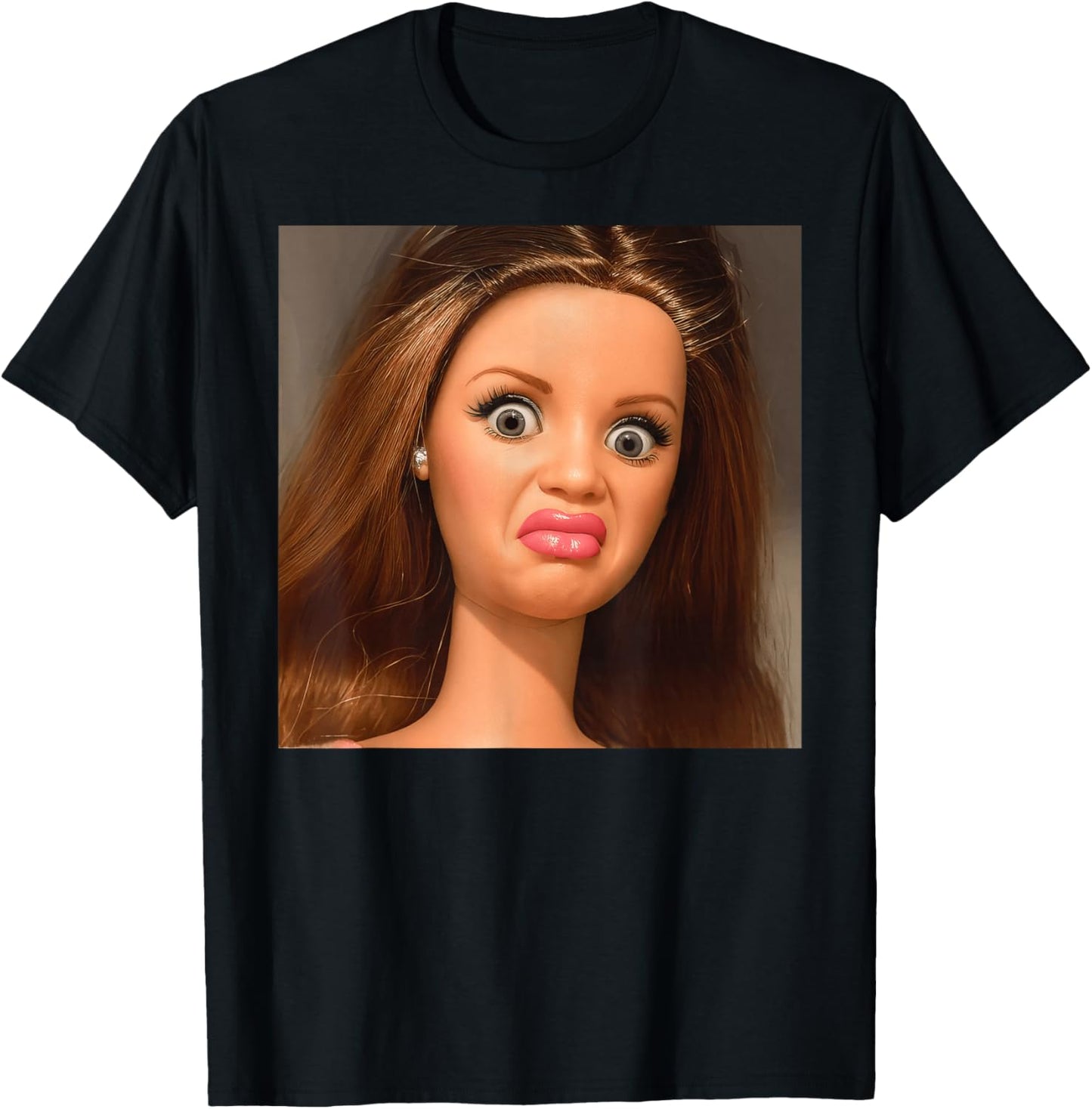 Disgusted Face Meme Doll Babe X Only Baby Love Date Fans T-Shirt - T-Shirt | Black