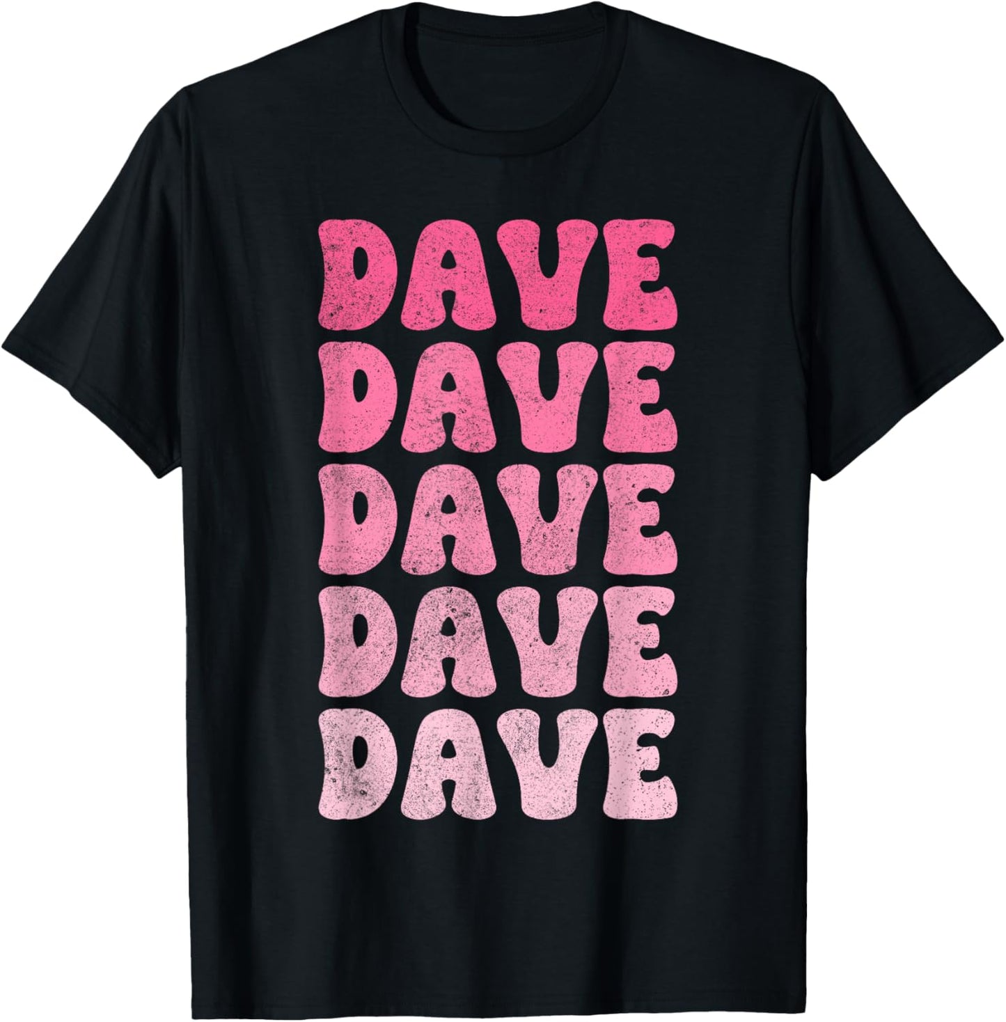 Dave Vintage Retro T-Shirt - T-Shirt | Black