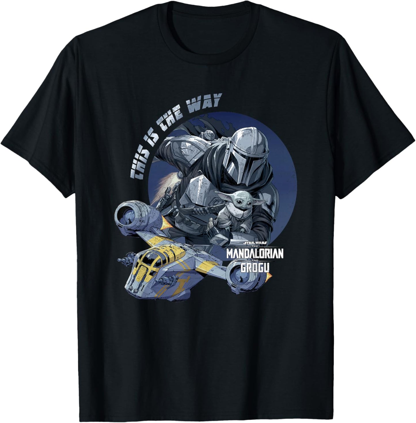 Star Wars The Mandalorian and Grogu This Is Way T-Shirt - T-Shirt | Black
