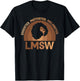 Educated Melanated LMSW Black Licensed Master Social Worker T-Shirt - T-Shirt | Black