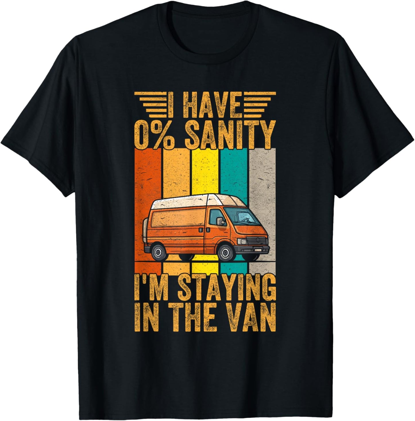 Funny Vintage I'm Staying in Tha Van Phasmophobia Men Women T-Shirt - T-Shirt | Black