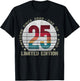 25 Year Old Gifts Vintage 2000 Limited Edition 25th Birthday T-Shirt - T-Shirt | Black