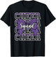 Purple Cheer Squad Funny Sport Cheerleader Cheerleading Team T-Shirt - T-Shirt | Black