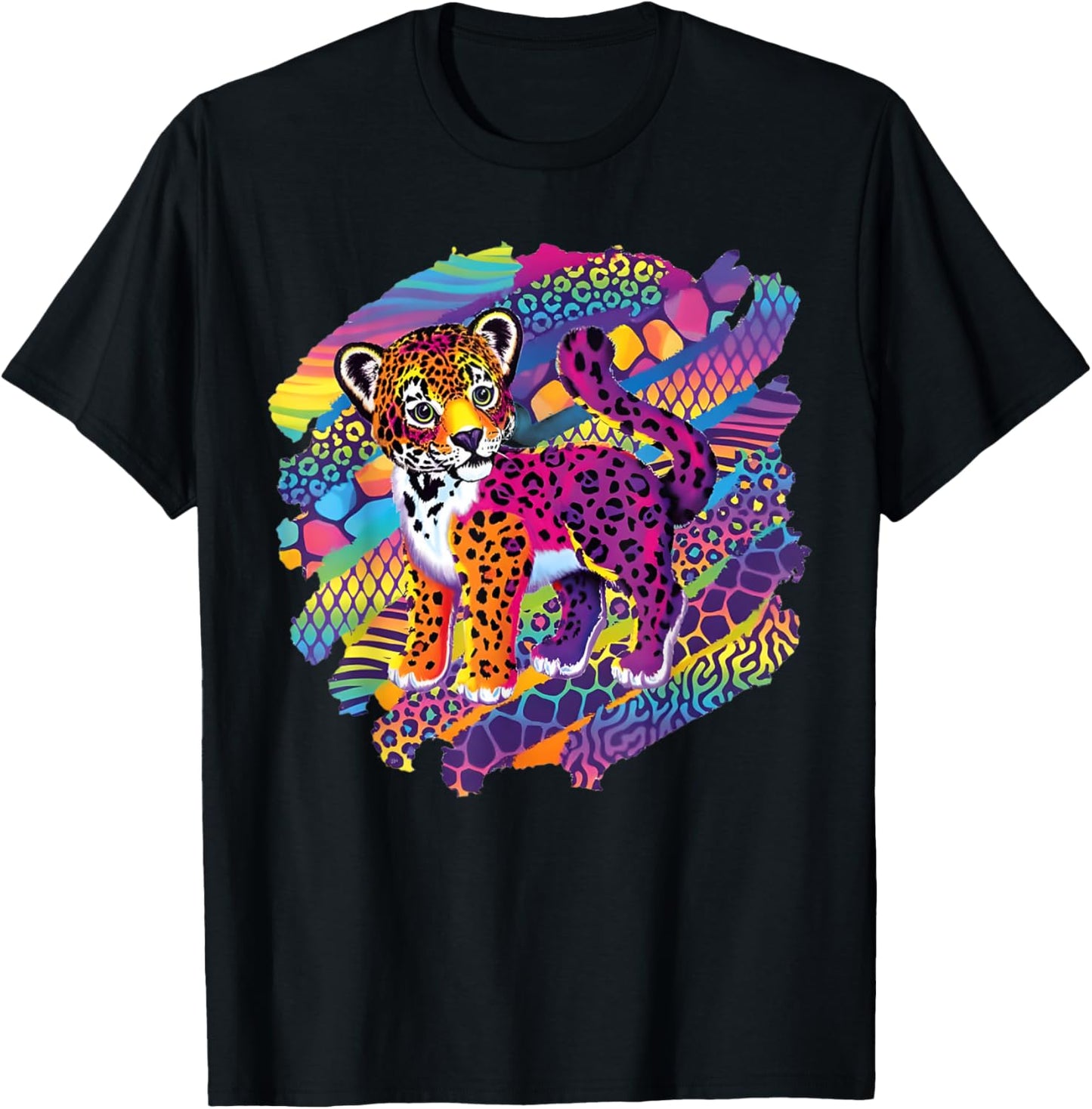 Vintage Style Tiger 90s Inspired Tiger Men Women T-Shirt - T-Shirt | Black