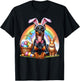 Doberman Happy Easter Doberman T-Shirt - T-Shirt | Black