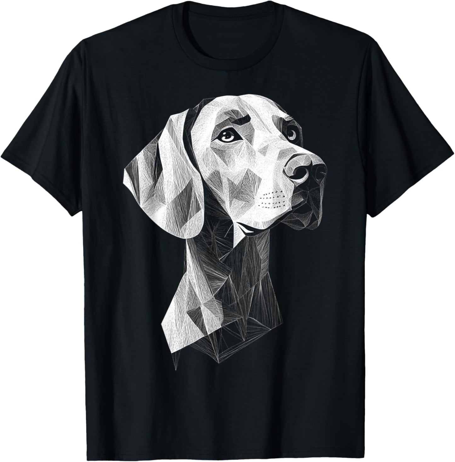 Weimaraner Dog Motif Pet Art Weimaraner Women Kids T-Shirt - T-Shirt | Black