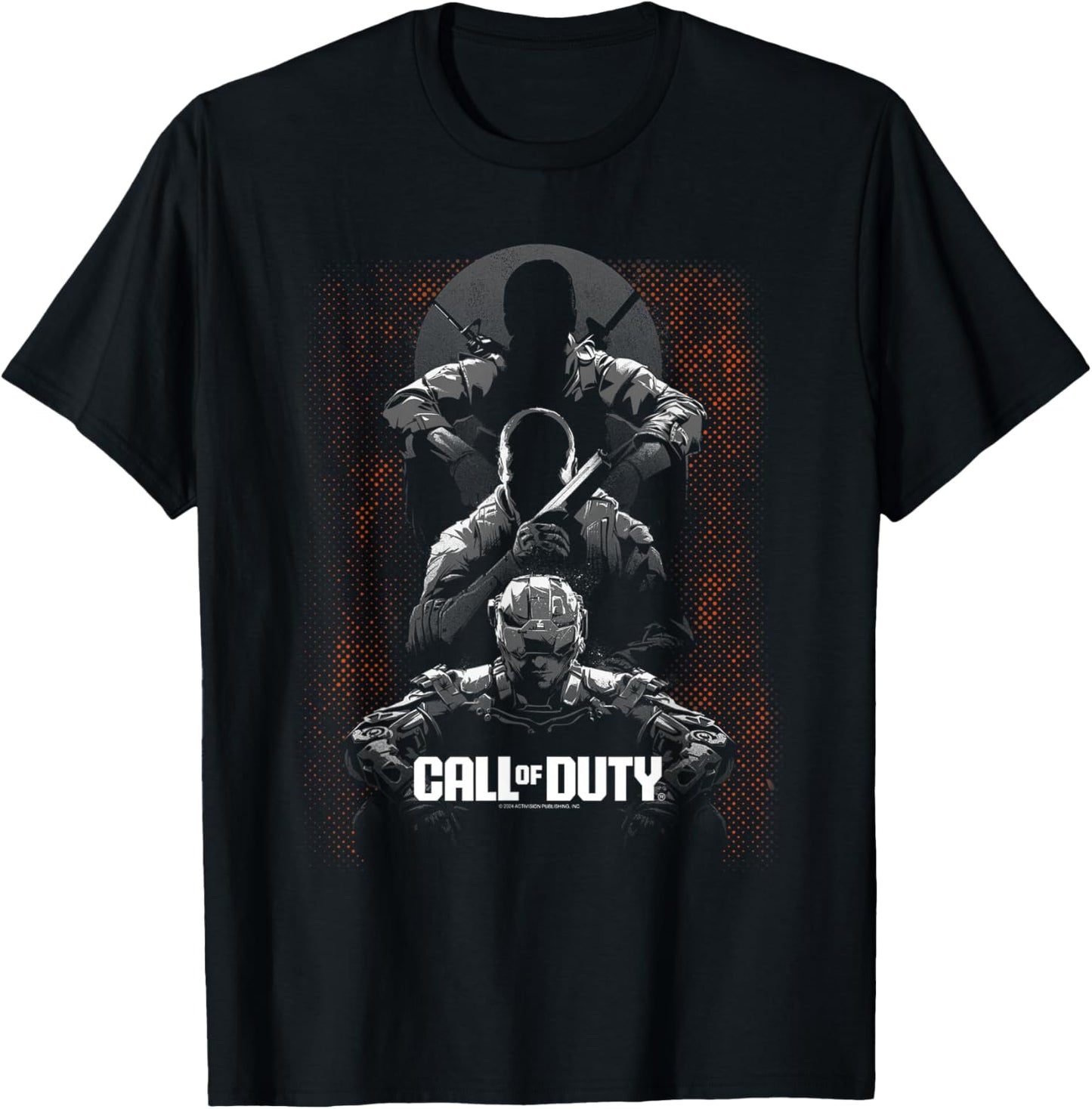Call of Duty Black Ops Halftone Video Game T-Shirt - T-Shirt | Black