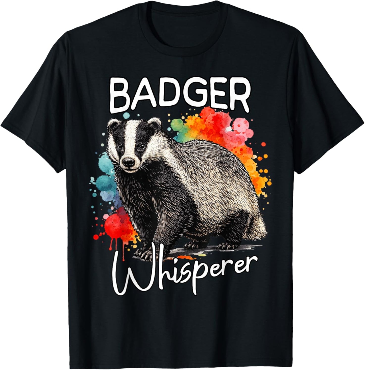 Badger Whisperer T-Shirt - T-Shirt | Black