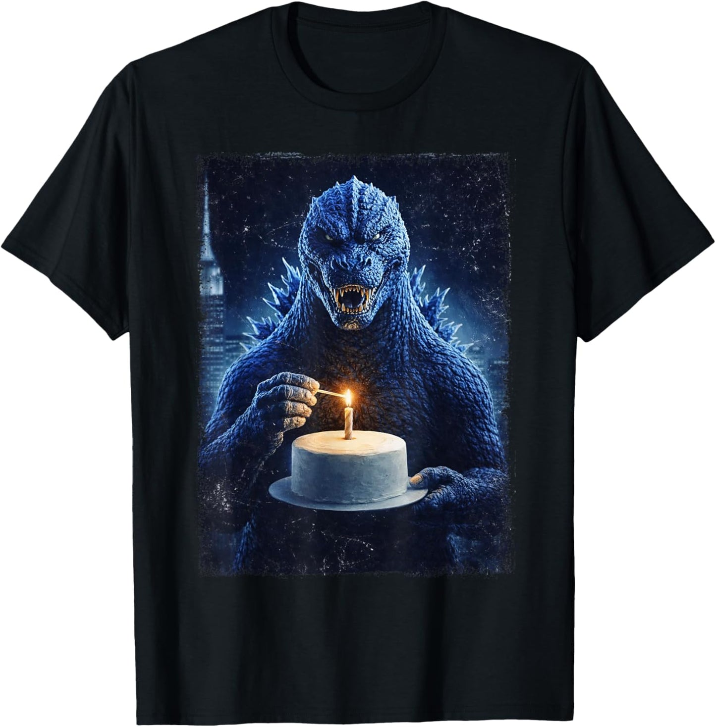 Japanese Monster Birthday Cake Funny Party Women Men Kids T-Shirt - T-Shirt | Black