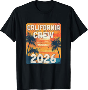 California Crew 2026 Vacation Matching Group Travelers Trip T-Shirt - T-Shirt | Black