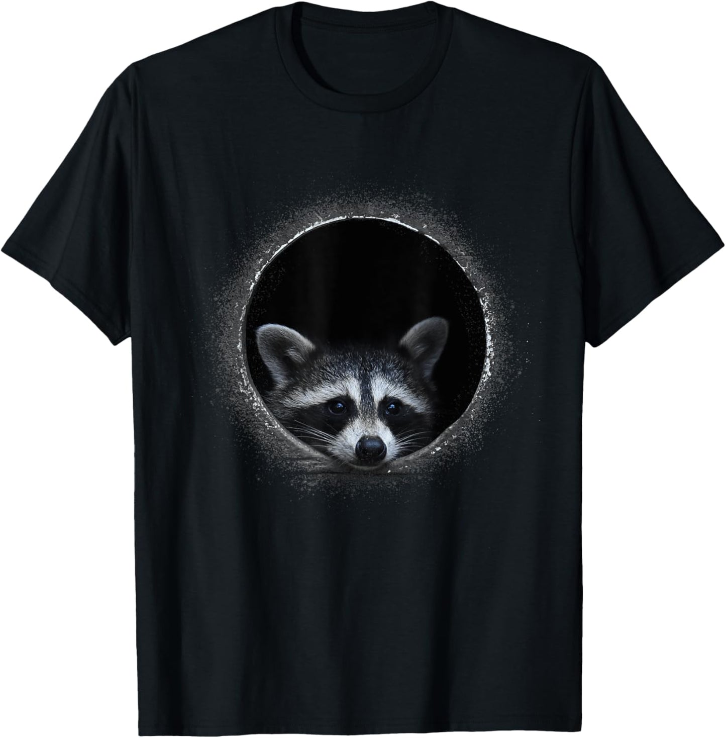Pedro Raccoon Meme Funny Animal Raccoon Face Trash Panda T-Shirt - T-Shirt | Black
