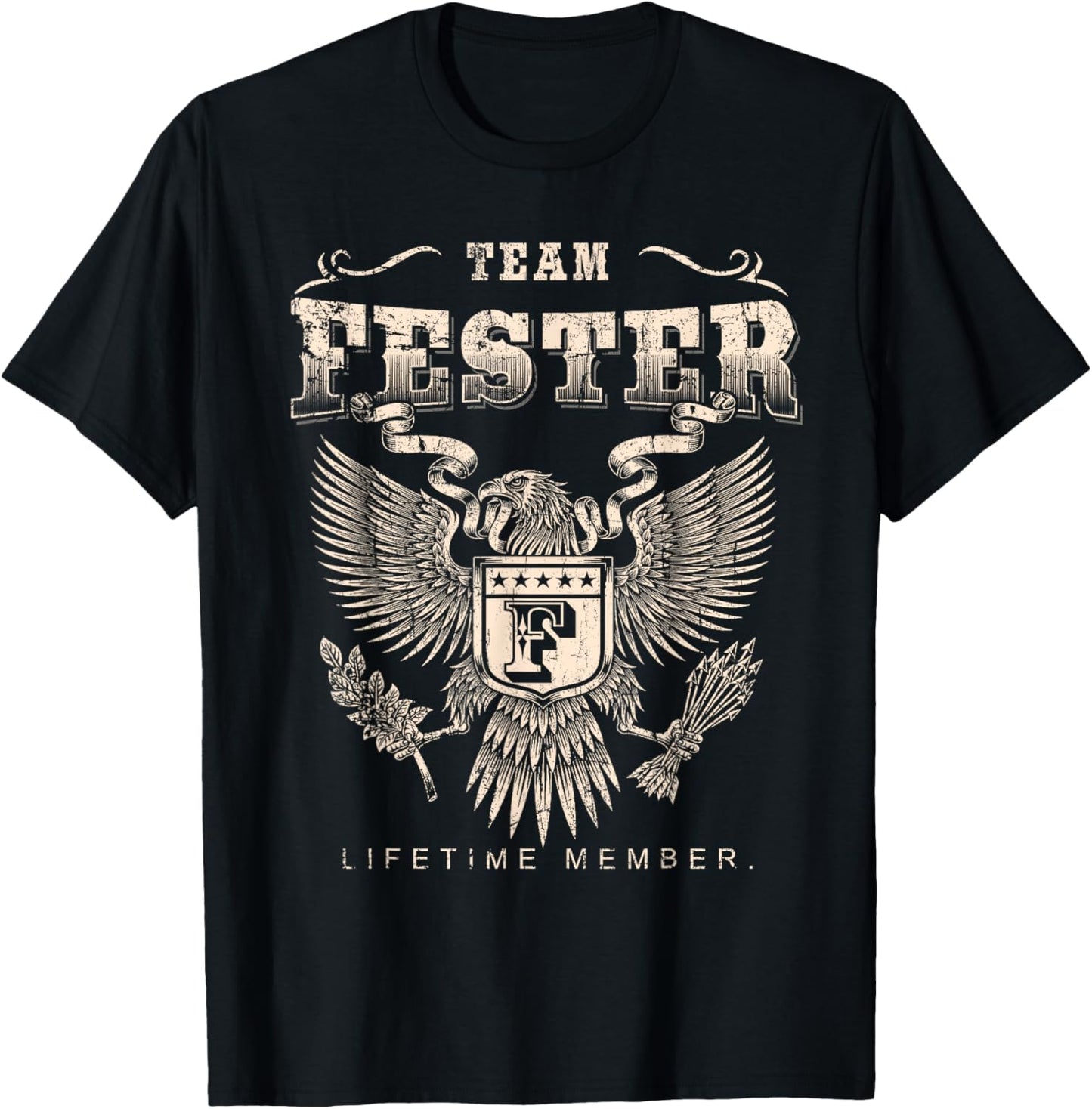 Team Fester Lifetime Member - Fester Name T-Shirt - T-Shirt | Black