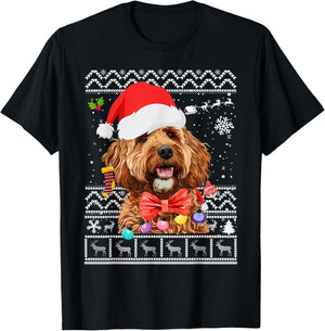 Cavapoo Christmas Outfit Idea For Kids & Christmas Cavapoo T-Shirt - T-Shirt | Black
