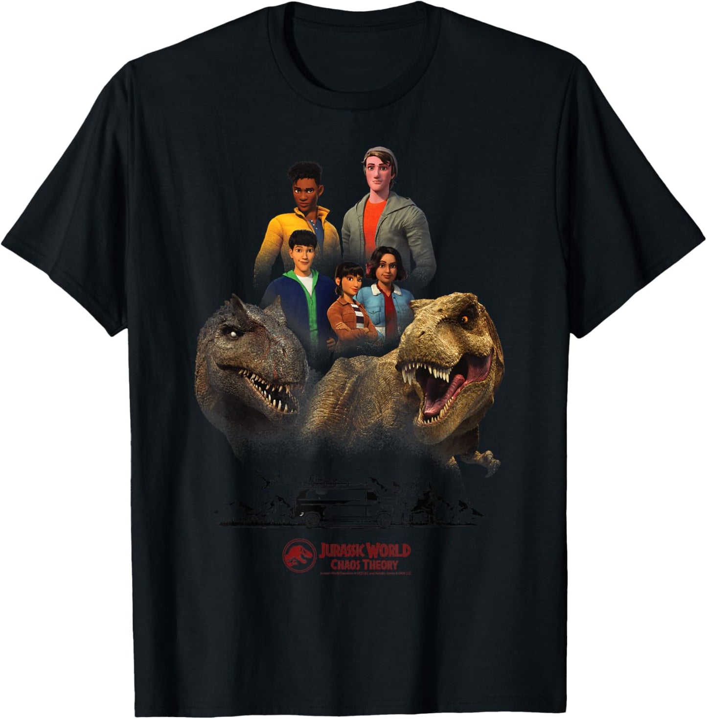 Jurassic World: Chaos Theory Nublar 5 T-Rex T-Shirt - T-Shirt | Black