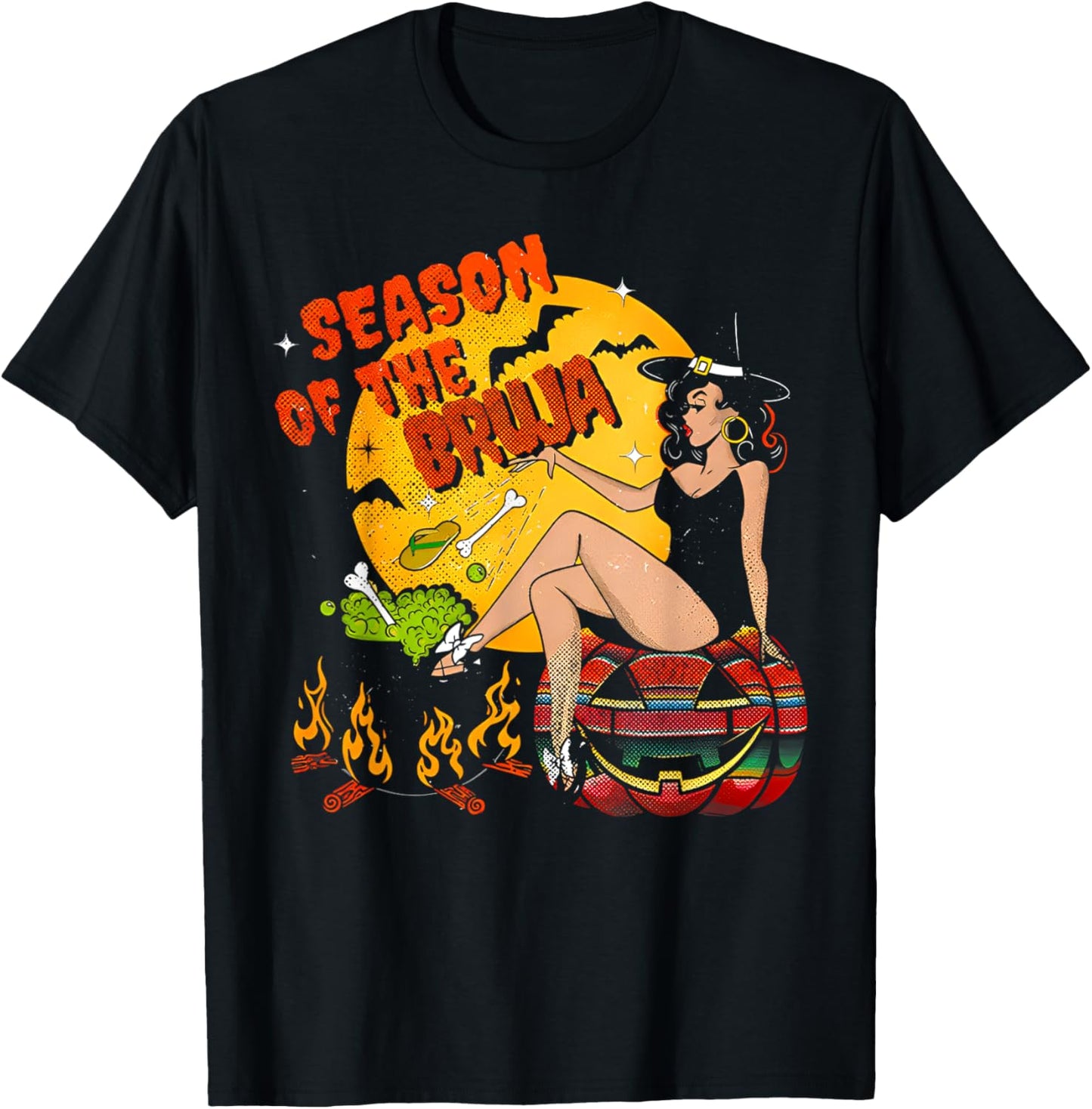 Season Of The Bruja Halloween T-Shirt - T-Shirt | Black