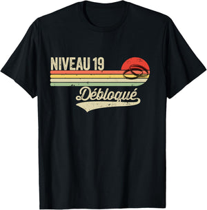 Idée Cadeau Humour Noces de Cretonne - 19 Ans de Mariage Manche Longue T-Shirt - T-Shirt | Black