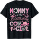 Mommy Of The Birthday Cow Girl Rodeo Cowgirl Birthday T-Shirt - T-Shirt | Black