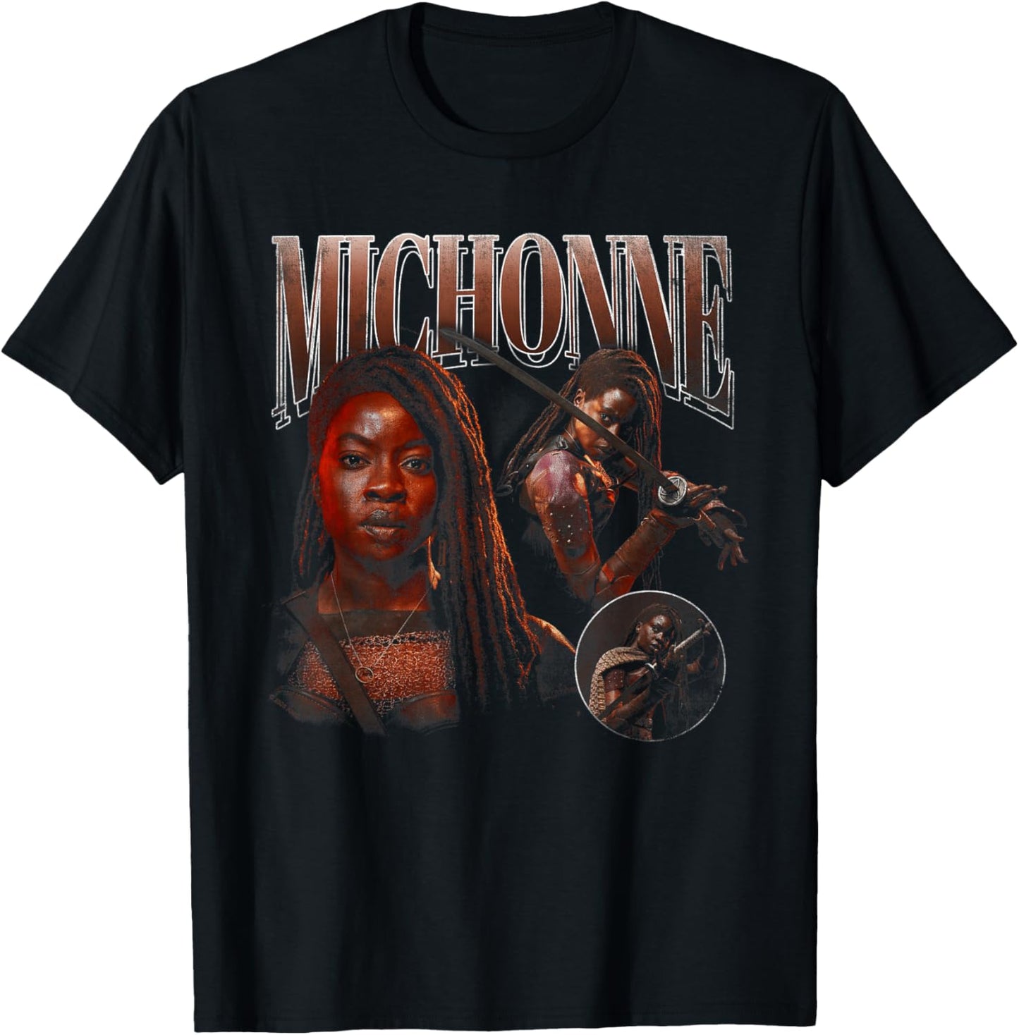 The Walking Dead - The Ones Who Lived Michonne Homage T-Shirt - T-Shirt | Black