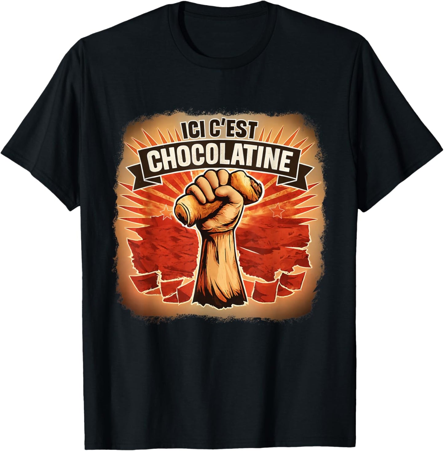 Ici on Dit chocolatine- Chocolatine Sud-Ouest Humour T-Shirt - T-Shirt | Black