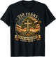 Christian 250 Years Faith Freedom 4th July 250 Anniversary T-Shirt - T-Shirt | Black