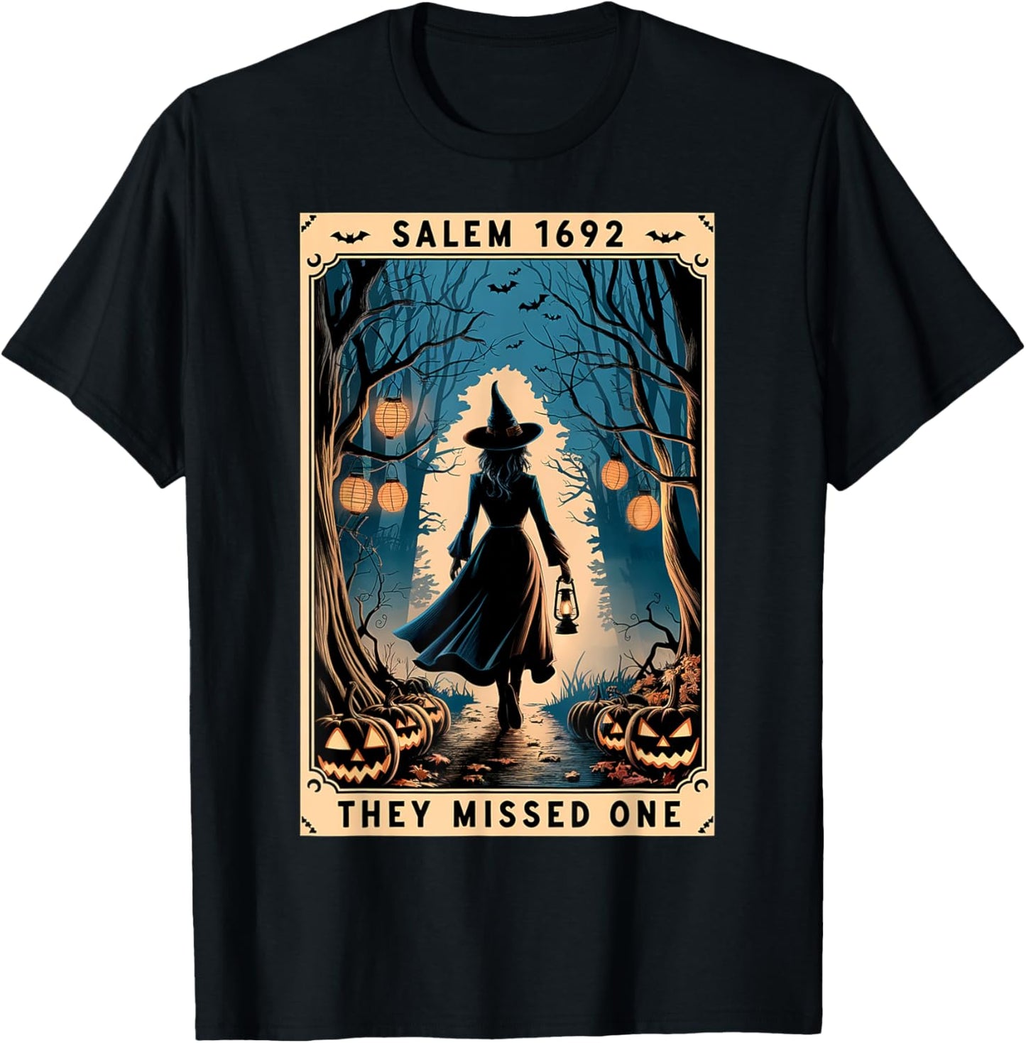 Salem 1692 They Missed One Halloween Witch Trials Women T-Shirt - T-Shirt | Black