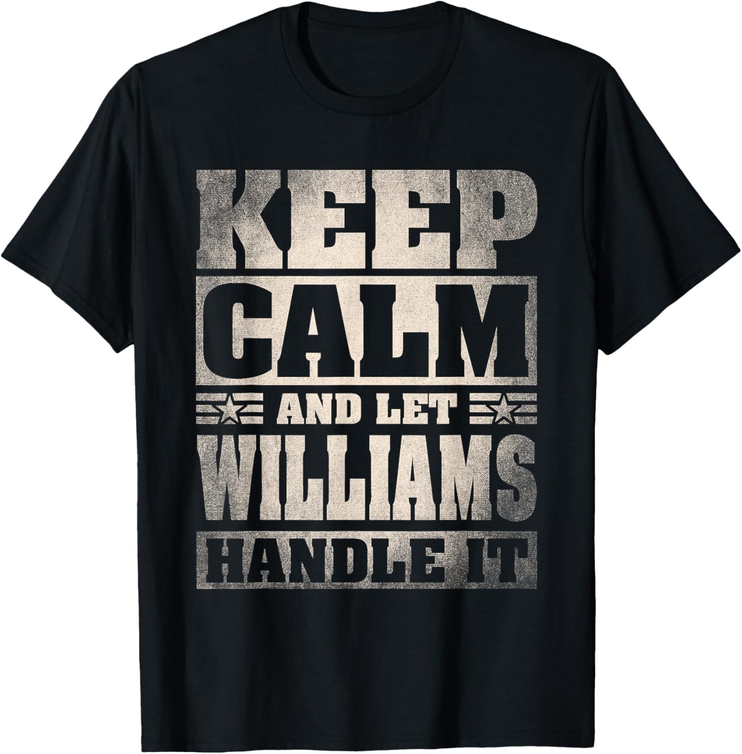 Williams Name Shirt Personalized Williams Last Name T-Shirt - T-Shirt | Black