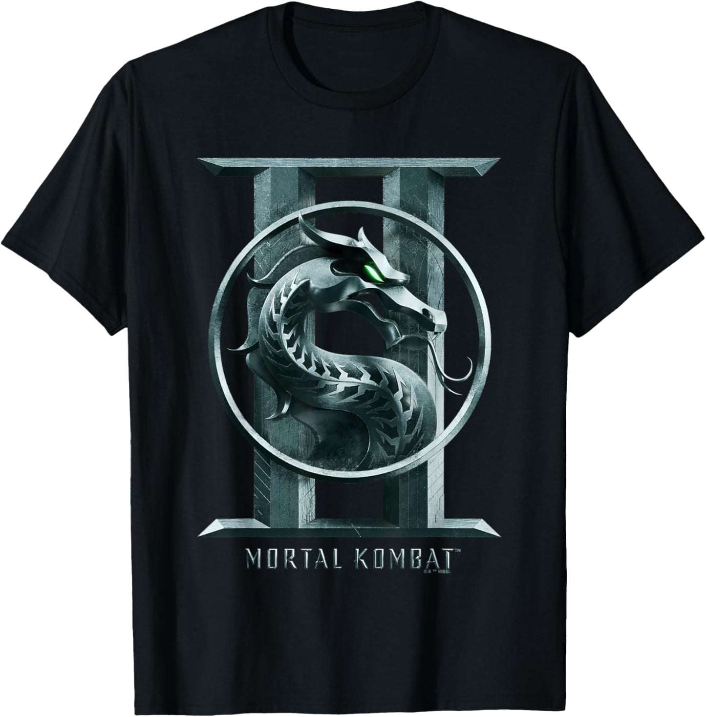 Mortal Kombat 2 Big Seal Logo T-Shirt - T-Shirt | Black