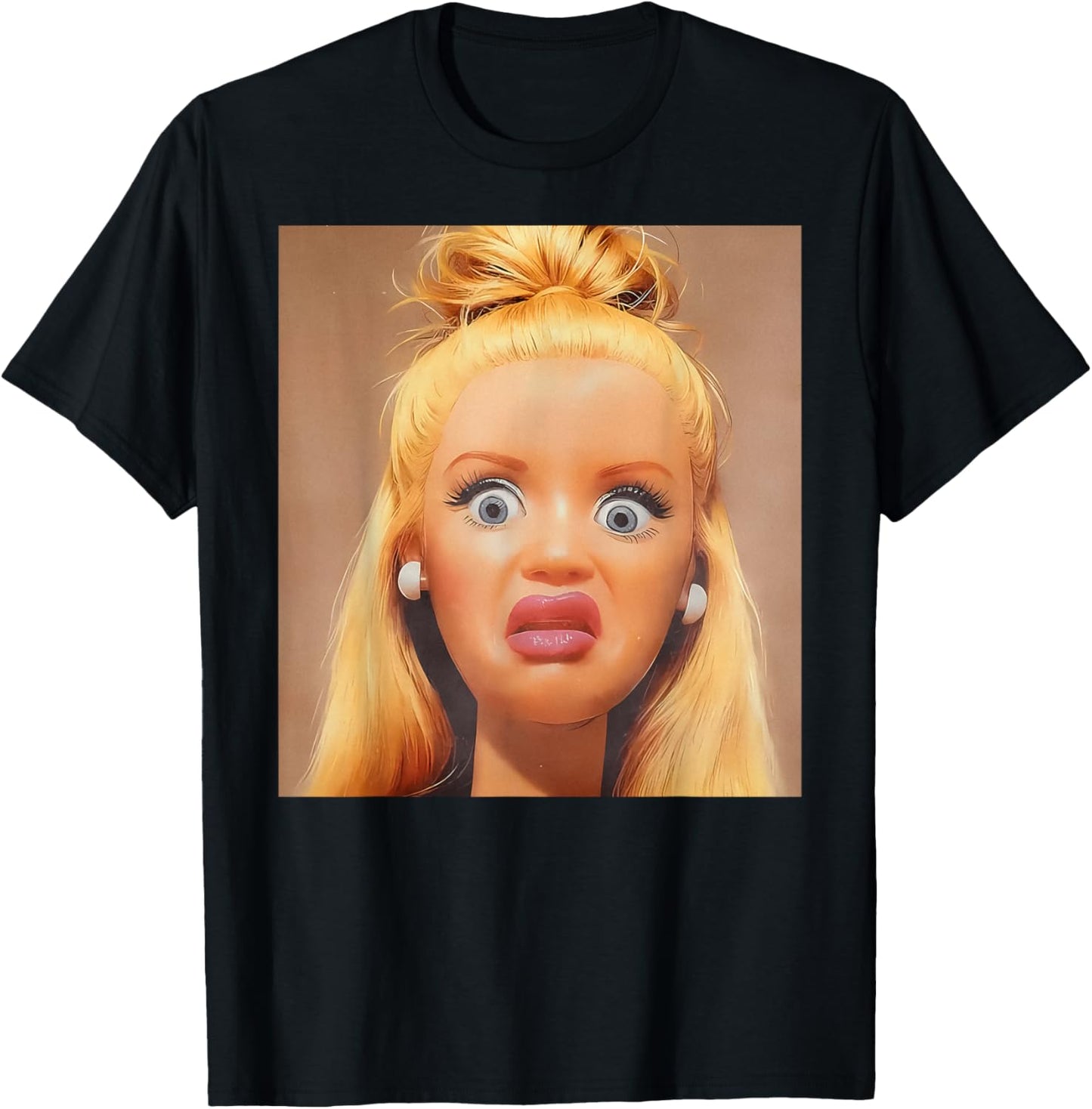 Disgusted Face Meme Doll Babe X Only Baby Love Date Fans T-Shirt - T-Shirt | Black