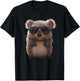 Wombat with Sunglasses Australia Marsupial Cute Wombat T-Shirt - T-Shirt | Black