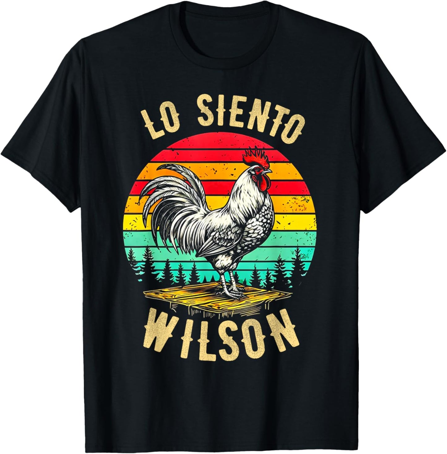 Wilson Lo Siento Vintage Chicken Meme T-Shirt - T-Shirt | Black