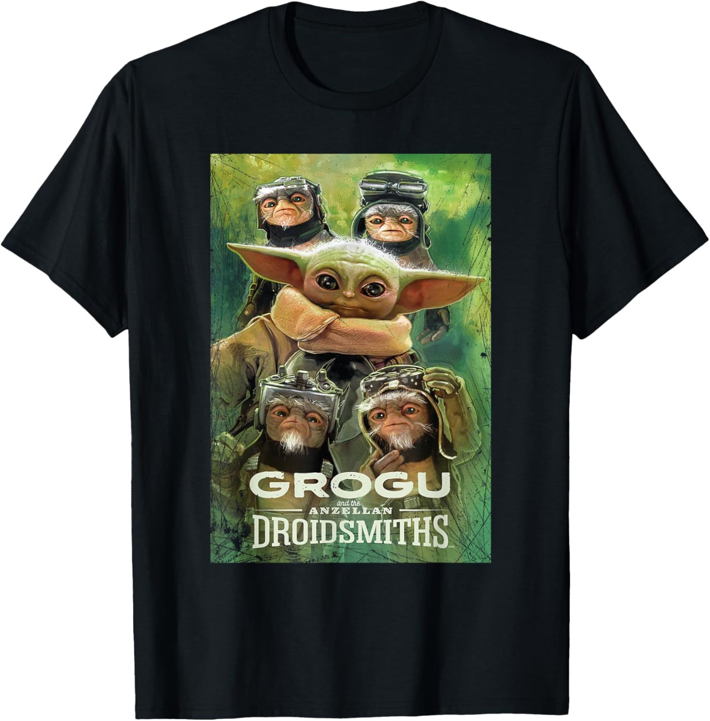 Star Wars: The Mandalorian and Grogu Anzellan Droidsmiths T-Shirt - T-Shirt | Black