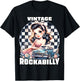 Vintage Rockabilly 50s Sock Hop Dance Doo Wop 1950s Art T-Shirt - T-Shirt | Black