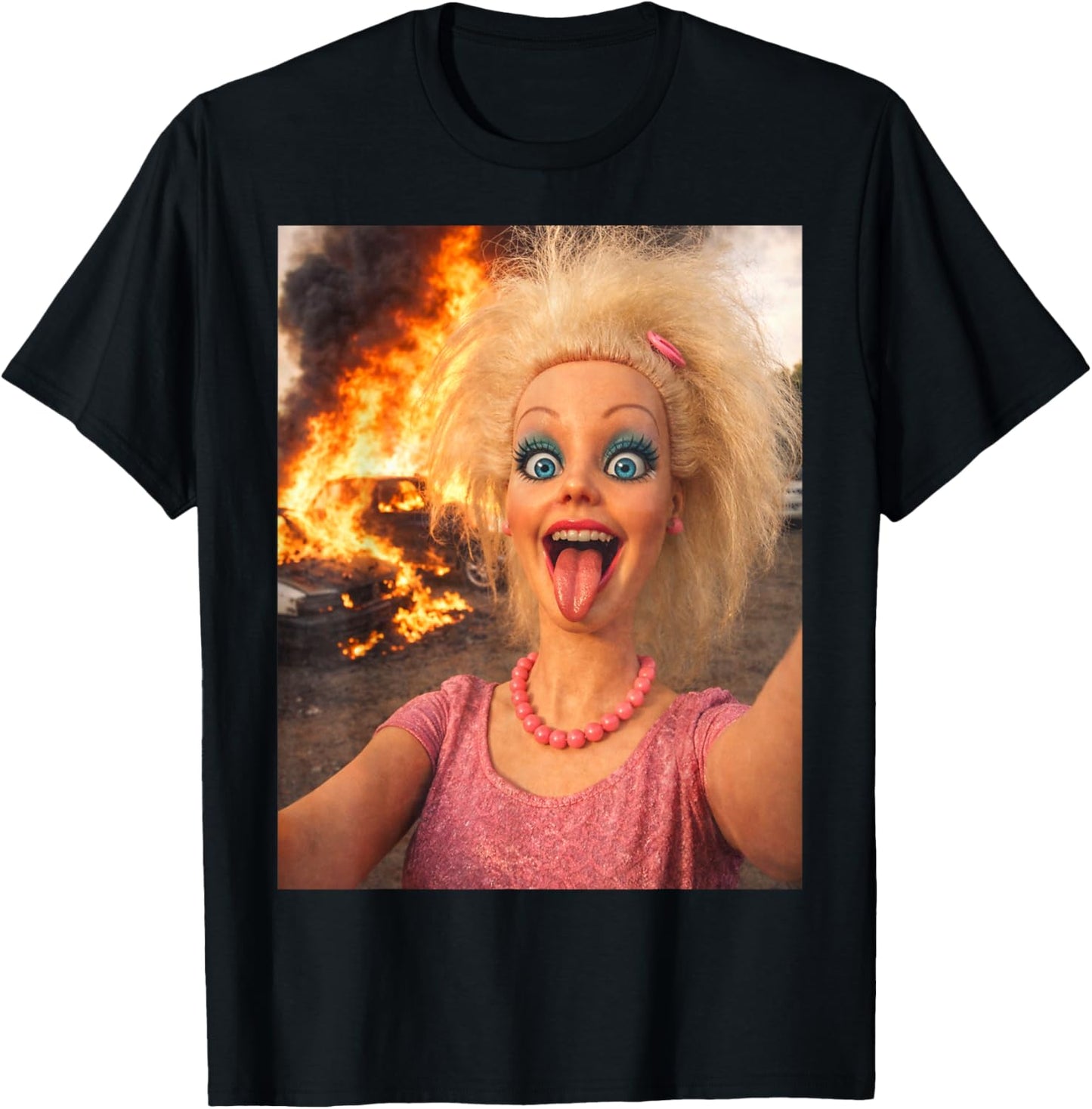 Disgusted FACE Meme DOLL Babe X Only Cute Baby Love Fans T-Shirt - T-Shirt | Black
