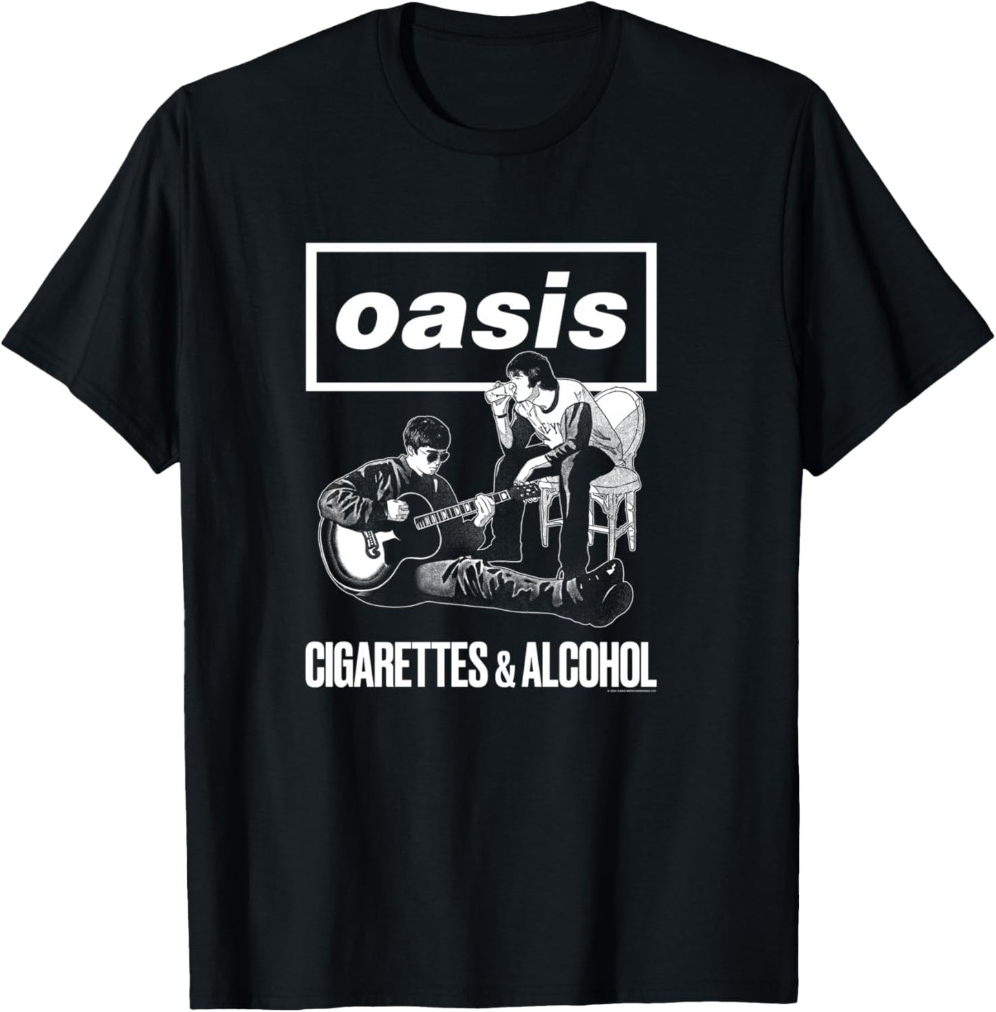 Oasis – Cigarettes And Alcohol T-Shirt - T-Shirt | Black