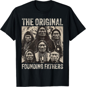 Original Founding Fathers Native American Tribe T-Shirt - T-Shirt | Black