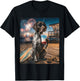 German Shorthaired Pointer Patriotic Beach Fireworks Dog Art T-Shirt - T-Shirt | Black