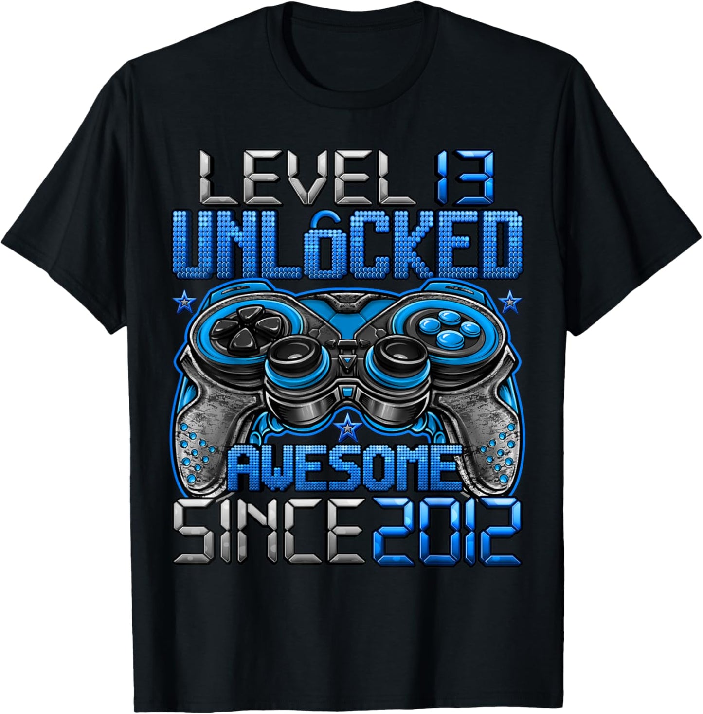 Level 13 Unlocked 13 Year Old Gifts Boys 13th Birthday Boy T-Shirt - T-Shirt | Black
