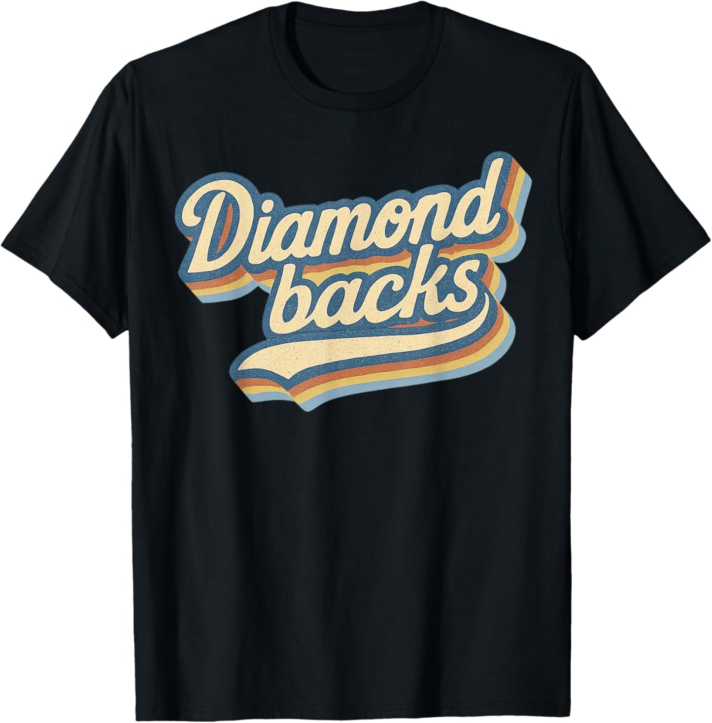 Vintage Diamondbacks Retro Last Name Lover Throwback T-Shirt - T-Shirt | Black
