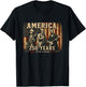 Washington Franklin Lincoln Playing Guitar 4th July 250 Year T-Shirt - T-Shirt | Black