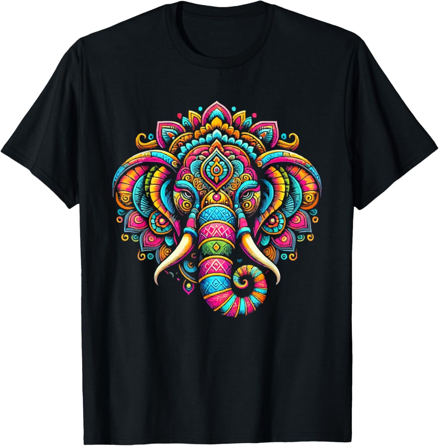Ganesh Chaturthi Hindu Festival Elephant Lord Ganesha T-Shirt - T-Shirt | Black